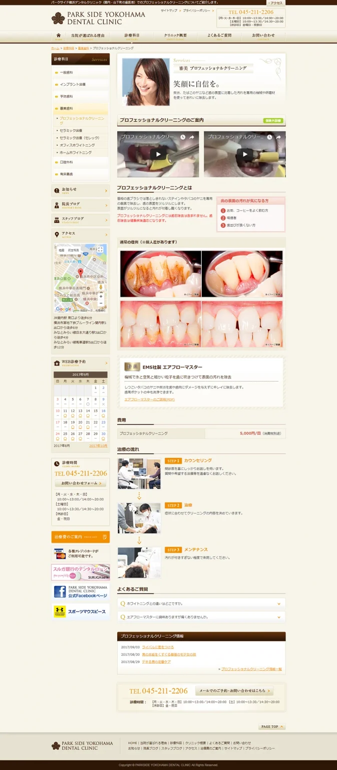 [Parkside Yokohama Dental Clinic] Professional Cleaning Page